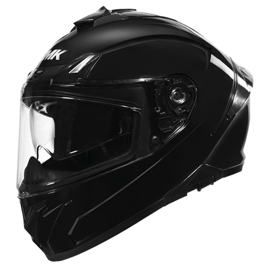 SMK TYPHOON UNICOLOR Full Face Helmet (GL200) Gloss Black